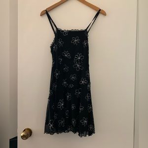 Black floral sundress